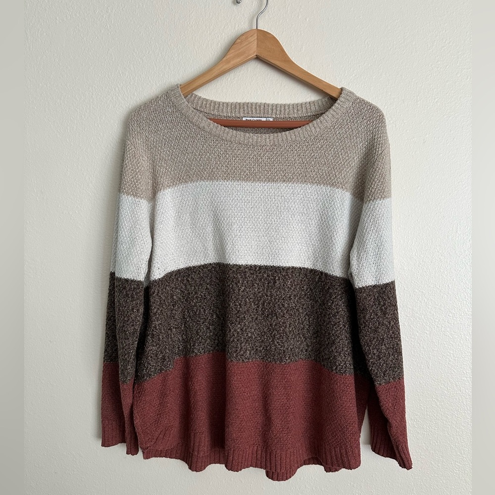 Pink Cloud Women’s 2X Nickole Textured Long Sleeve Sweater Stitch Fix